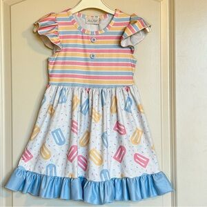 Sz3 Marie Nicole Sunshine Sway Ruffle Dress